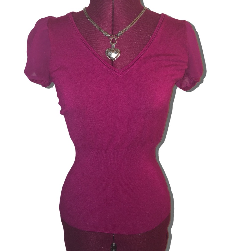 Express Fuchsia Blouse